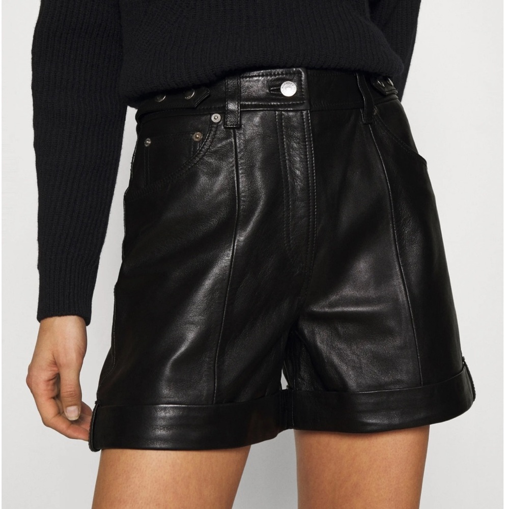 THE KOOPLES Paris Lambskin Shorts. Size: 1 🖤 - Picture 1 of 16